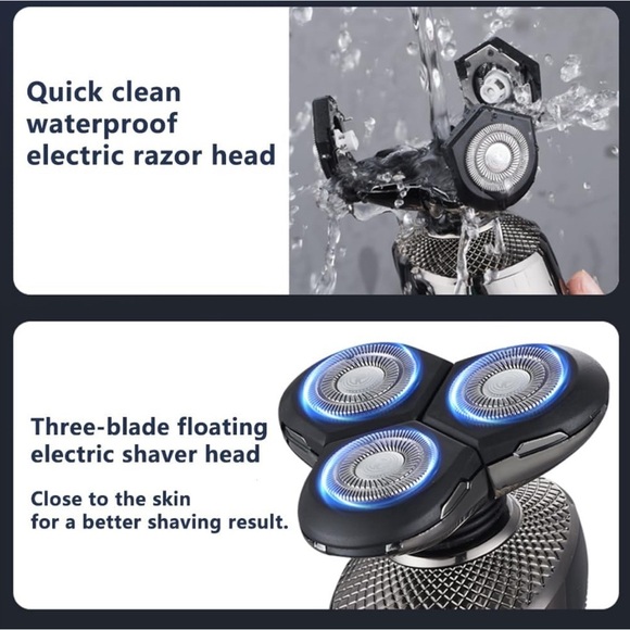 Electric Razor for Men,Kurener Electric Shaver Rechargeable Wet/Dry (056) - Picture 4 of 7